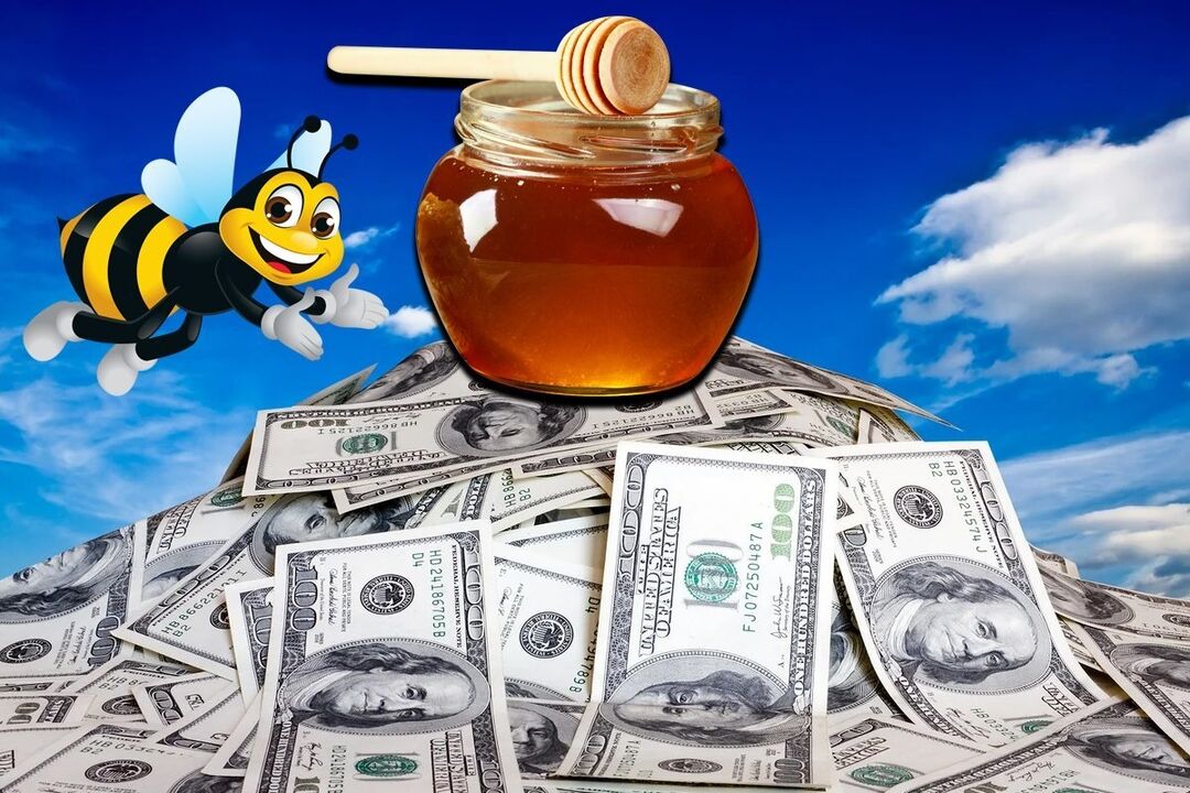 Brillo de mel para atraer cartos