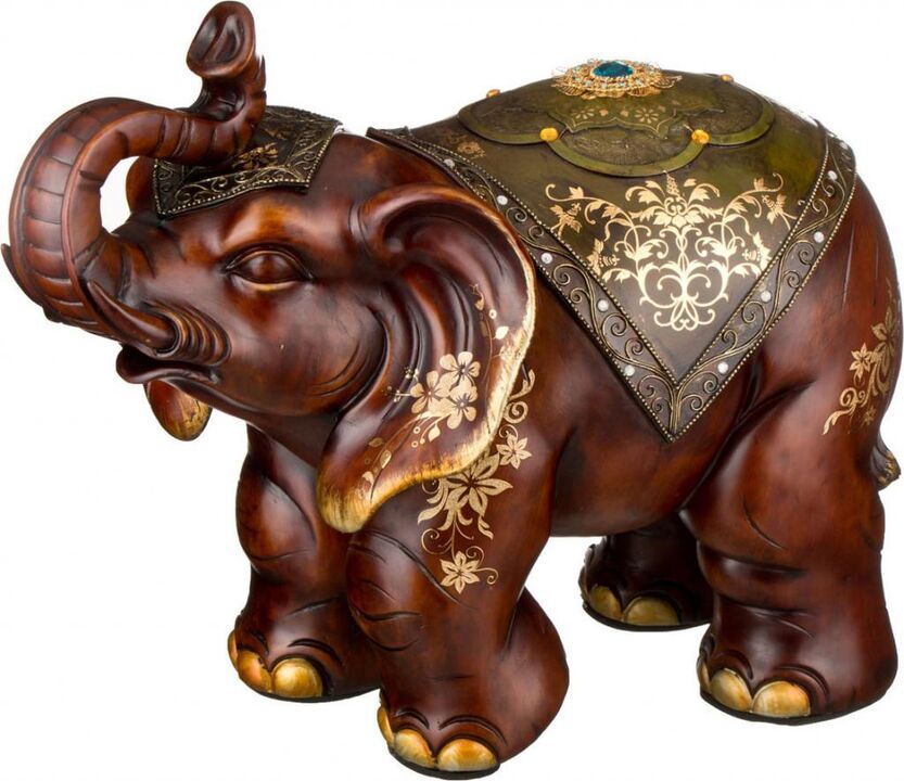 Figura de elefante como amuleto da sorte